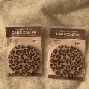 Cheetah car coasters